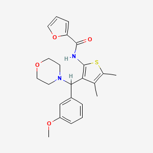 N-(3-((3-methoxyphenyl)(morpholino)methyl)-4,5-dimethylthiophen-2-yl)furan-2-carboxamide