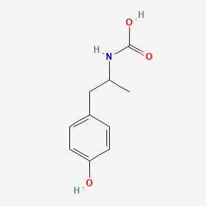 molecular formula C10H13NO3 B2801660 1-(4-Hydroxyphenyl)propan-2-ylcarbamic acid CAS No. 59481-71-9