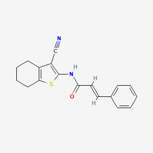 N-(3-Cyano-4,5,6,7-tetrahydro-benzo[b]thiophen-2-yl)-3-phenyl-acrylamide