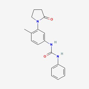 1-(4-Methyl-3-(2-oxopyrrolidin-1-yl)phenyl)-3-phenylurea