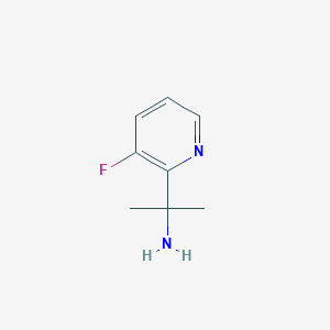molecular formula C8H11FN2 B2801675 2-(3-Fluoropyridin-2-yl)propan-2-amine CAS No. 1344712-88-4