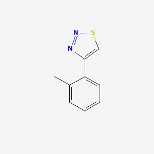 molecular formula C9H8N2S B2801683 4-o-Tolyl-[1,2,3]thiadiazole CAS No. 449758-09-2
