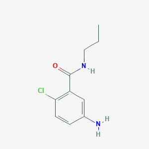 molecular formula C10H13ClN2O B2801686 5-Amino-2-chloro-N-propylbenzamide CAS No. 926250-78-4