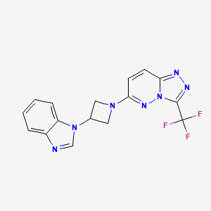 6-[3-(Benzimidazol-1-yl)azetidin-1-yl]-3-(trifluoromethyl)-[1,2,4]triazolo[4,3-b]pyridazine