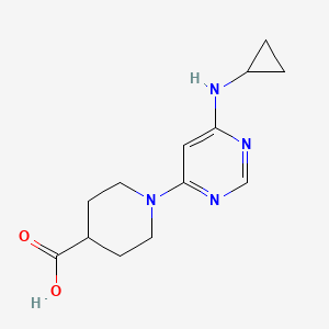 1-(6-(Cyclopropylamino)pyrimidin-4-yl)piperidine-4-carboxylic acid