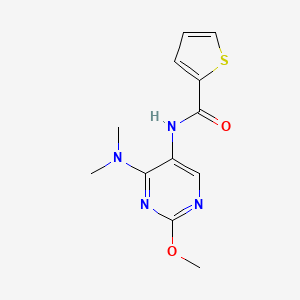 N-(4-(dimethylamino)-2-methoxypyrimidin-5-yl)thiophene-2-carboxamide