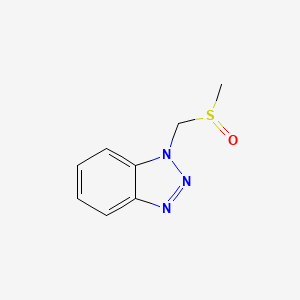 molecular formula C8H9N3OS B2801736 1-(Methanesulfinylmethyl)-1H-1,2,3-benzotriazole CAS No. 304658-62-6