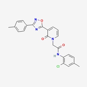 molecular formula C23H19ClN4O3 B2801751 N-(2-氯-4-甲基苯基)-2-[3-[3-(4-甲基苯基)-1,2,4-噁二唑-5-基]-2-氧代吡啶-1(2H)-基]乙酰胺 CAS No. 1260631-28-4