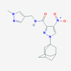 1-(1-adamantyl)-4-nitro-N-[(1-methyl-1H-pyrazol-4-yl)methyl]-1H-pyrazole-3-carboxamide
