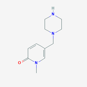 molecular formula C11H17N3O B2801768 1-甲基-5-(哌嗪-1-基甲基)吡啶-2(1H)-酮 CAS No. 1521193-43-0