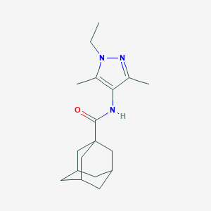 N-(1-ethyl-3,5-dimethyl-1H-pyrazol-4-yl)-1-adamantanecarboxamide