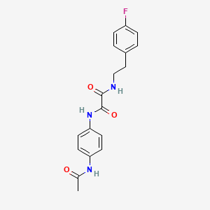 molecular formula C18H18FN3O3 B2801771 N1-(4-acetamidophenyl)-N2-(4-fluorophenethyl)oxalamide CAS No. 899748-63-1