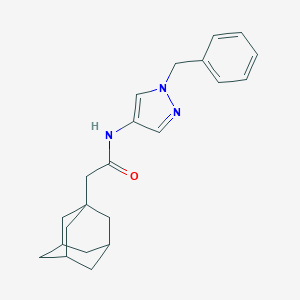 molecular formula C22H27N3O B280179 2-(1-adamantyl)-N-(1-benzyl-1H-pyrazol-4-yl)acetamide 