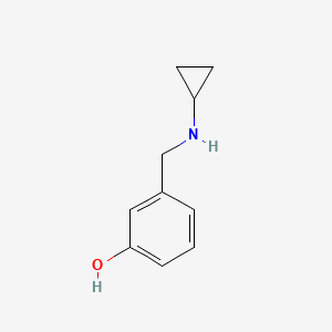 molecular formula C10H13NO B2801798 3-[(Cyclopropylamino)methyl]phenol CAS No. 953884-31-6