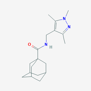 N-[(1,3,5-trimethyl-1H-pyrazol-4-yl)methyl]-1-adamantanecarboxamide