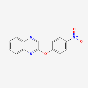 molecular formula C14H9N3O3 B2801806 2-(4-Nitrophenoxy)quinoxaline CAS No. 154325-17-4