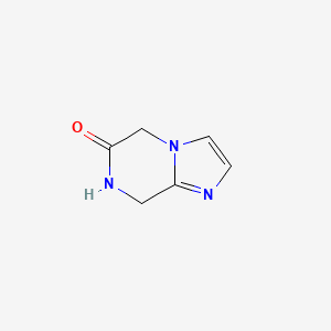 molecular formula C6H7N3O B2801808 5H,6H,7H,8H-咪唑并[1,2-a]吡嘧啉-6-酮 CAS No. 1423027-37-5