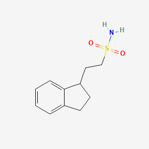 molecular formula C11H15NO2S B2801817 2-(2,3-dihydro-1H-inden-1-yl)ethane-1-sulfonamide CAS No. 2031260-95-2