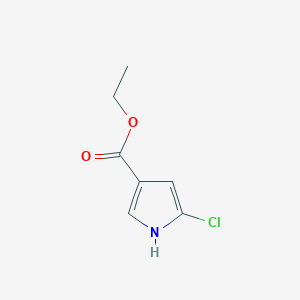 molecular formula C7H8ClNO2 B2801831 Ethyl 5-chloro-1H-pyrrole-3-carboxylate CAS No. 2107505-65-5
