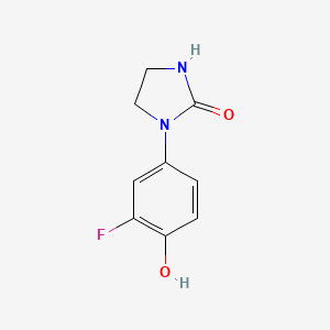 1-(3-Fluoro-4-hydroxyphenyl)imidazolidin-2-one
