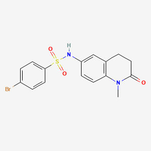 4-bromo-N~1~-(1-methyl-2-oxo-1,2,3,4-tetrahydro-6-quinolinyl)-1-benzenesulfonamide