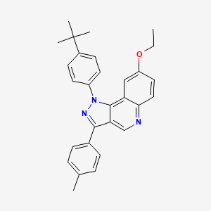 molecular formula C29H29N3O B2801848 1-(4-tert-butylphenyl)-8-ethoxy-3-(4-methylphenyl)-1H-pyrazolo[4,3-c]quinoline CAS No. 901248-21-3