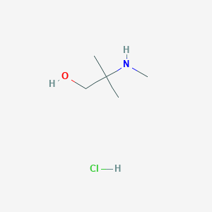 molecular formula C5H14ClNO B2801849 2-Methyl-2-(methylamino)propan-1-ol hydrochloride CAS No. 136681-25-9