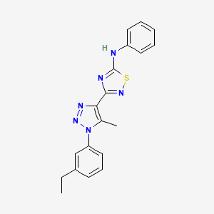 molecular formula C19H18N6S B2801861 N-(2,4-dimethylphenyl)-2-{[6-(3,5-dimethylpiperidin-1-yl)pyrimidin-4-yl]thio}acetamide CAS No. 1116071-40-9