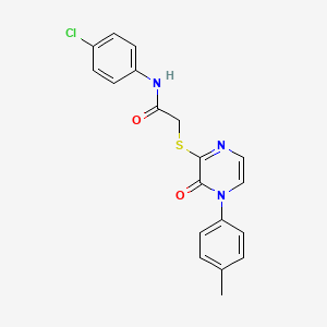 N-(4-chlorophenyl)-2-((3-oxo-4-(p-tolyl)-3,4-dihydropyrazin-2-yl)thio)acetamide