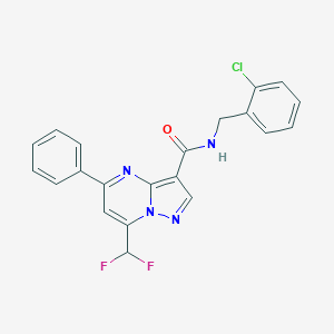 N-(2-chlorobenzyl)-7-(difluoromethyl)-5-phenylpyrazolo[1,5-a]pyrimidine-3-carboxamide