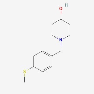 1-[(4-Methylsulfanylphenyl)methyl]piperidin-4-ol