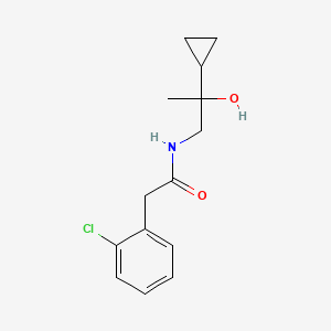molecular formula C14H18ClNO2 B2801880 2-(2-氯苯基)-N-(2-环丙基-2-羟基丙基)乙酰胺 CAS No. 1351585-22-2