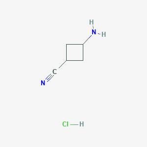 B2801887 3-Aminocyclobutane-1-carbonitrile hydrochloride CAS No. 1638765-32-8