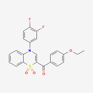 [4-(3,4-difluorophenyl)-1,1-dioxido-4H-1,4-benzothiazin-2-yl](4-ethoxyphenyl)methanone