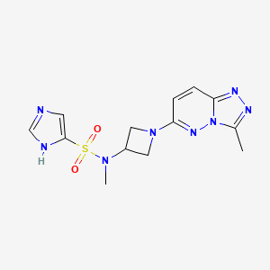 N-methyl-N-(1-{3-methyl-[1,2,4]triazolo[4,3-b]pyridazin-6-yl}azetidin-3-yl)-1H-imidazole-4-sulfonamide