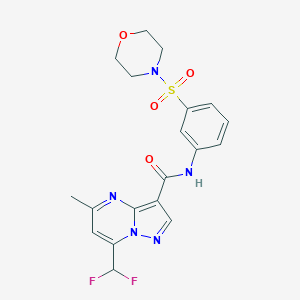 7-(difluoromethyl)-5-methyl-N-[3-(4-morpholinylsulfonyl)phenyl]pyrazolo[1,5-a]pyrimidine-3-carboxamide