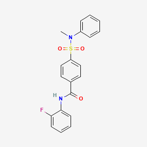 N-(2-fluorophenyl)-4-[methyl(phenyl)sulfamoyl]benzamide