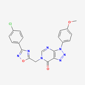 6-((3-(4-chlorophenyl)-1,2,4-oxadiazol-5-yl)methyl)-3-(4-methoxyphenyl)-3H-[1,2,3]triazolo[4,5-d]pyrimidin-7(6H)-one