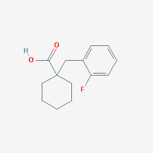 molecular formula C14H17FO2 B2801924 1-[(2-Fluorophenyl)methyl]cyclohexane-1-carboxylic acid CAS No. 1226238-78-3