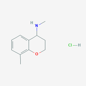 N,8-Dimethyl-3,4-dihydro-2H-chromen-4-amine;hydrochloride