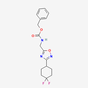 Benzyl ((3-(4,4-difluorocyclohexyl)-1,2,4-oxadiazol-5-yl)methyl)carbamate