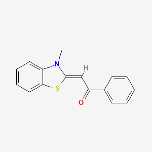molecular formula C16H13NOS B2801952 (Z)-2-(3-methylbenzo[d]thiazol-2(3H)-ylidene)-1-phenylethanone CAS No. 102834-85-5
