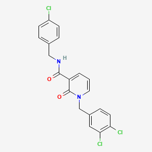 molecular formula C20H15Cl3N2O2 B2801968 N-(4-chlorobenzyl)-1-(3,4-dichlorobenzyl)-2-oxo-1,2-dihydro-3-pyridinecarboxamide CAS No. 338754-40-8