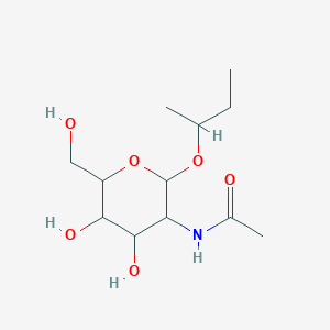 molecular formula C12H23NO6 B2801977 N-[2-(丁酰氧基)-4,5-二氢氧基-6-(羟甲基)氧杂环戊-3-基]乙酰胺 CAS No. 1093406-52-0