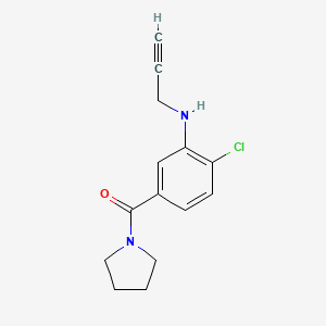 [4-Chloro-3-(prop-2-ynylamino)phenyl]-pyrrolidin-1-ylmethanone