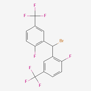 molecular formula C15H7BrF8 B2801992 2,2'-(Bromomethylene)bis[1-fluoro-4-trifluoromethyl)benzene] CAS No. 2149590-94-1