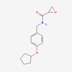 N-[(4-Cyclopentyloxyphenyl)methyl]oxirane-2-carboxamide