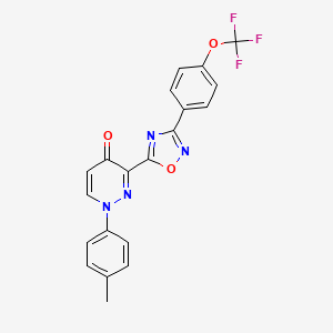 1-(4-methylphenyl)-3-{3-[4-(trifluoromethoxy)phenyl]-1,2,4-oxadiazol-5-yl}pyridazin-4(1H)-one