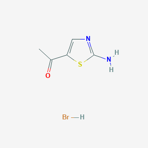 molecular formula C5H7BrN2OS B2802036 1-(2-Aminothiazol-5-yl)ethanone hydrobromide CAS No. 88158-39-8
