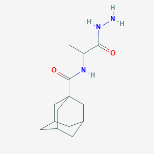 molecular formula C14H23N3O2 B2802047 N-(1-hydrazinyl-1-oxopropan-2-yl)adamantane-1-carboxamide CAS No. 1396987-66-8